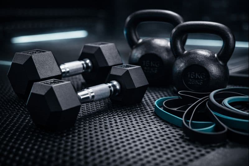 Detalhe de equipamentos e area funcional